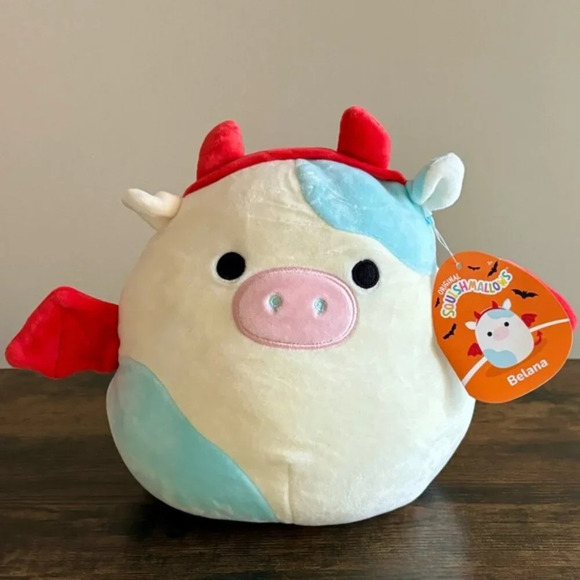Squishmallows Other - Squishmallows| Devil Belana the Teal Cow NWT NEW 8”